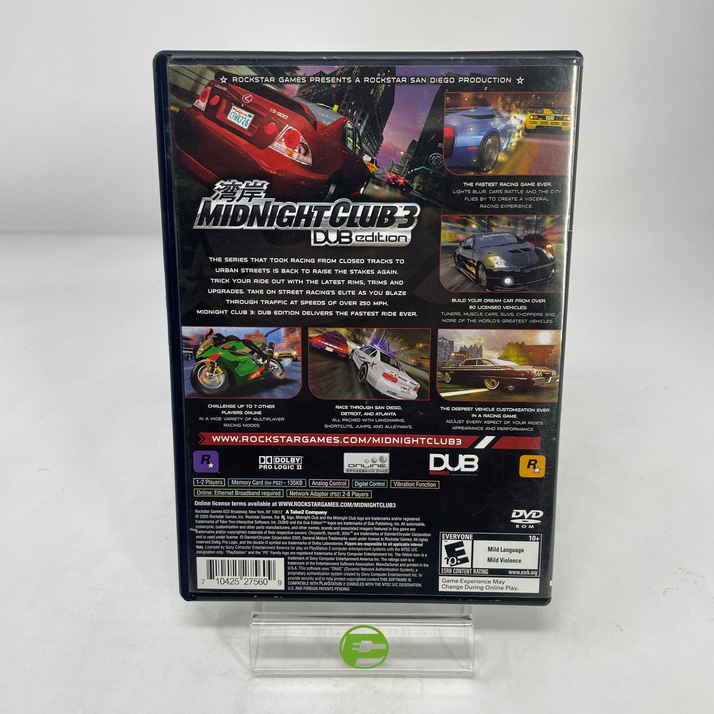 Midnight Club 3 Dub Edition (Sony PlayStation 2 PS2, 2005)