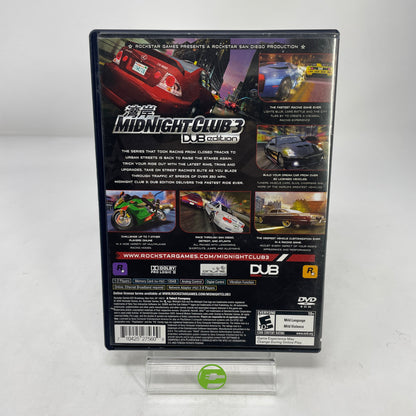 Midnight Club 3 Dub Edition (Sony PlayStation 2 PS2, 2005)