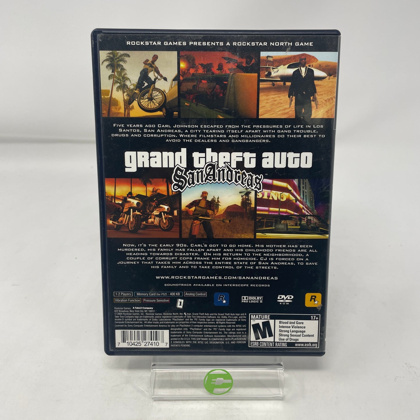Grand Theft Auto San Andreas (Sony PlayStation 2 PS2, 2004)