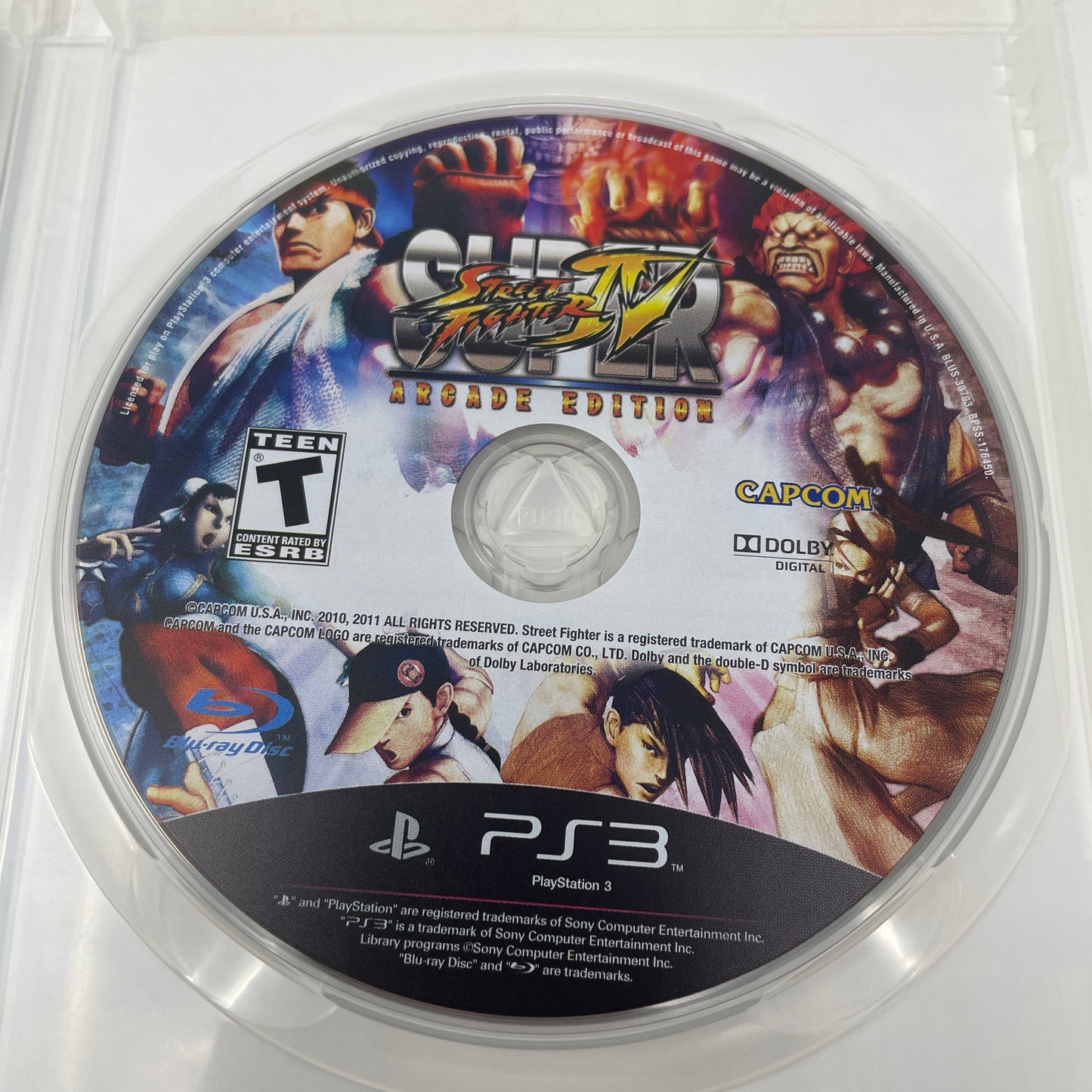 Super Street Fighter IV: Arcade Edition (Sony PlayStation 3 PS3, 2011)
