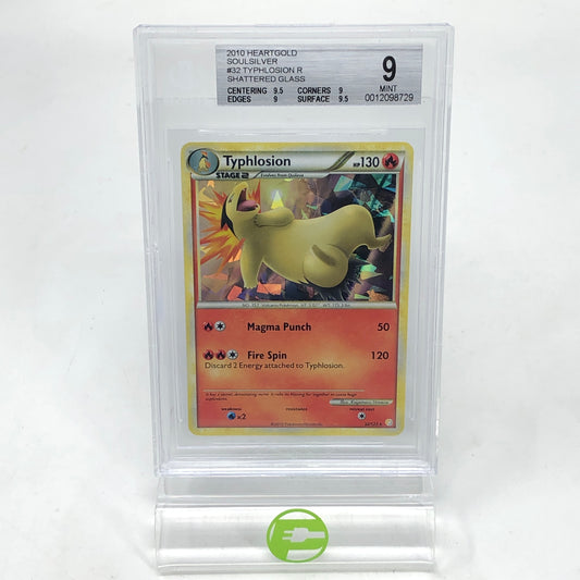 Graded 9 Pokémon TCG Heartgold & Soulsilver Typhlosion 32/123 English