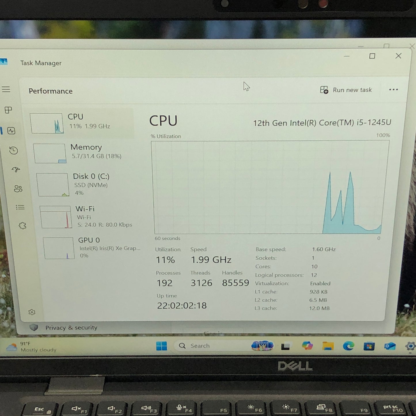 Dell Latitude P135G 14" i5-1245U  1.4GHz 32GB RAM 512GB SSD