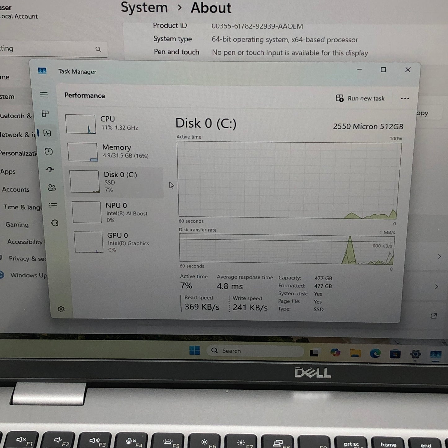 Dell Latitude 5550 15.6" Ultra 5 135U 1.6GHz 32GB RAM 512GB SSD