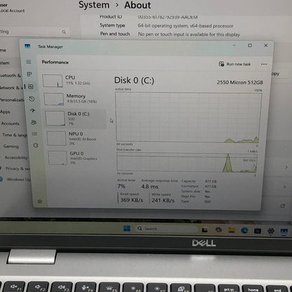 Dell Latitude 5550 15.6" Ultra 5 135U 1.6GHz 32GB RAM 512GB SSD