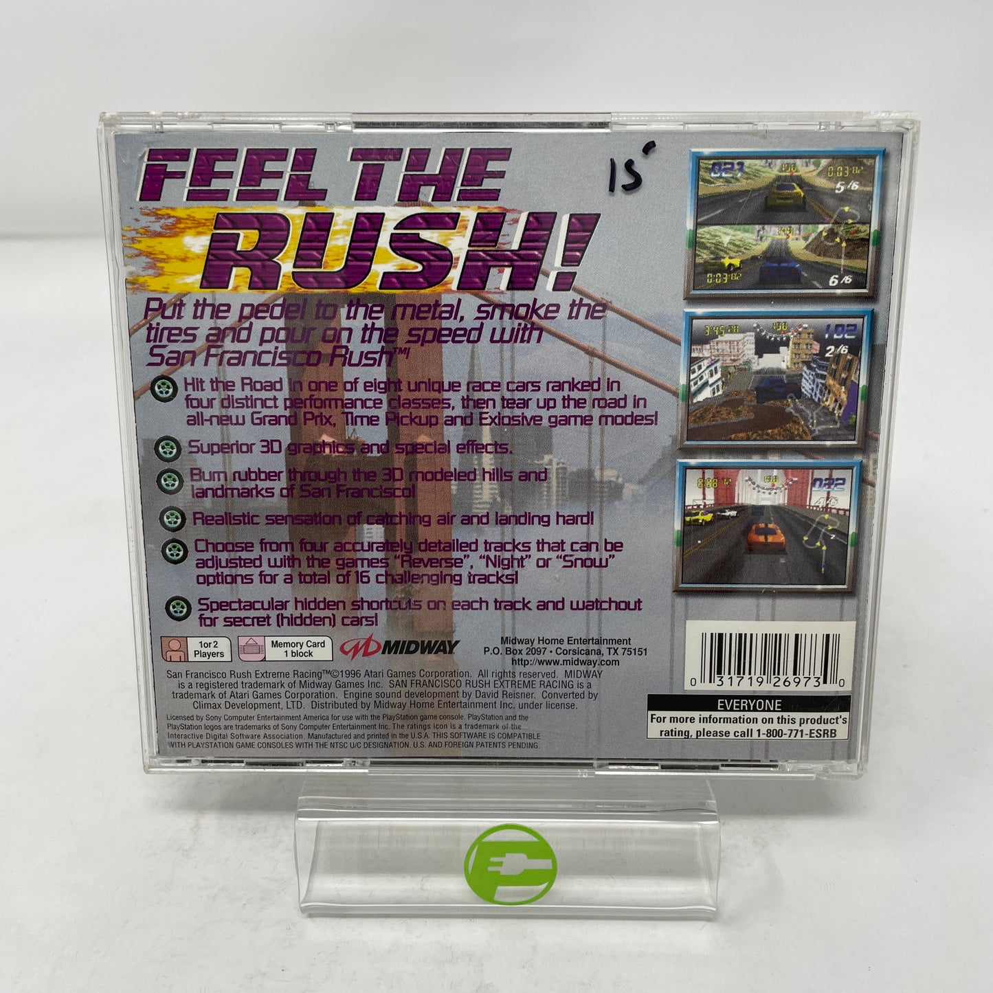San Francisco Rush (Sony PlayStation 1 PS1, 1998)