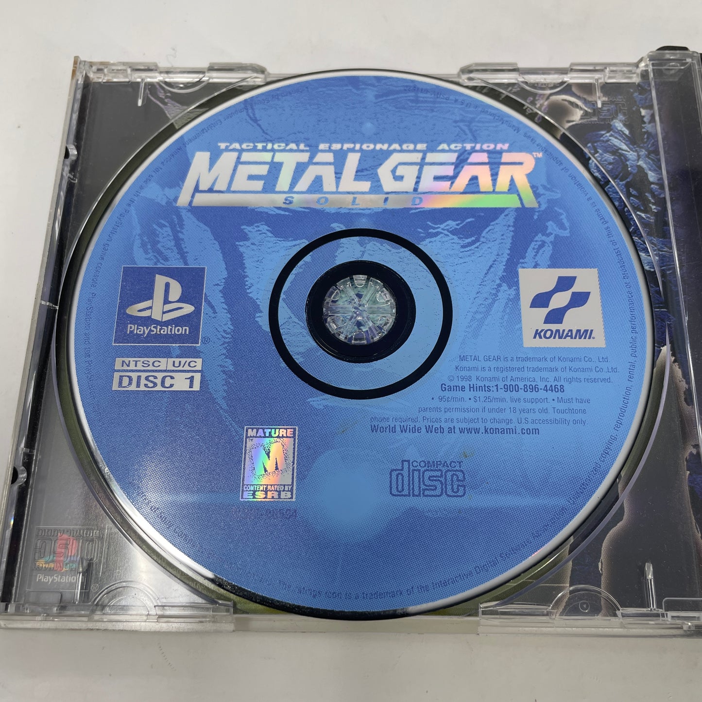 Metal Gear Solid (Sony PlayStation 1 PS1, 1998)