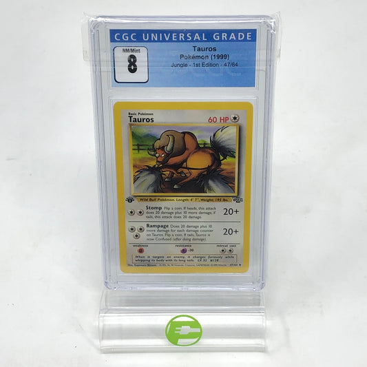 Graded 8 Pokémon TCG Jungle Tauros 47/64 English