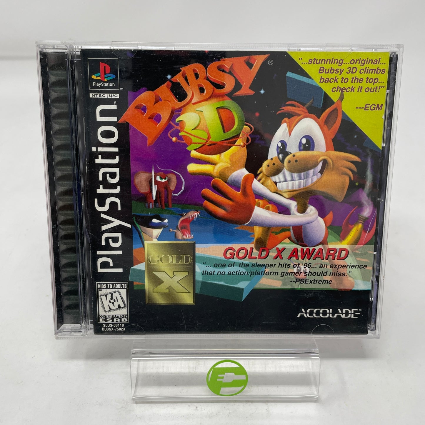 Bubsy 3D (Sony PlayStation 1 PS1, 1996)