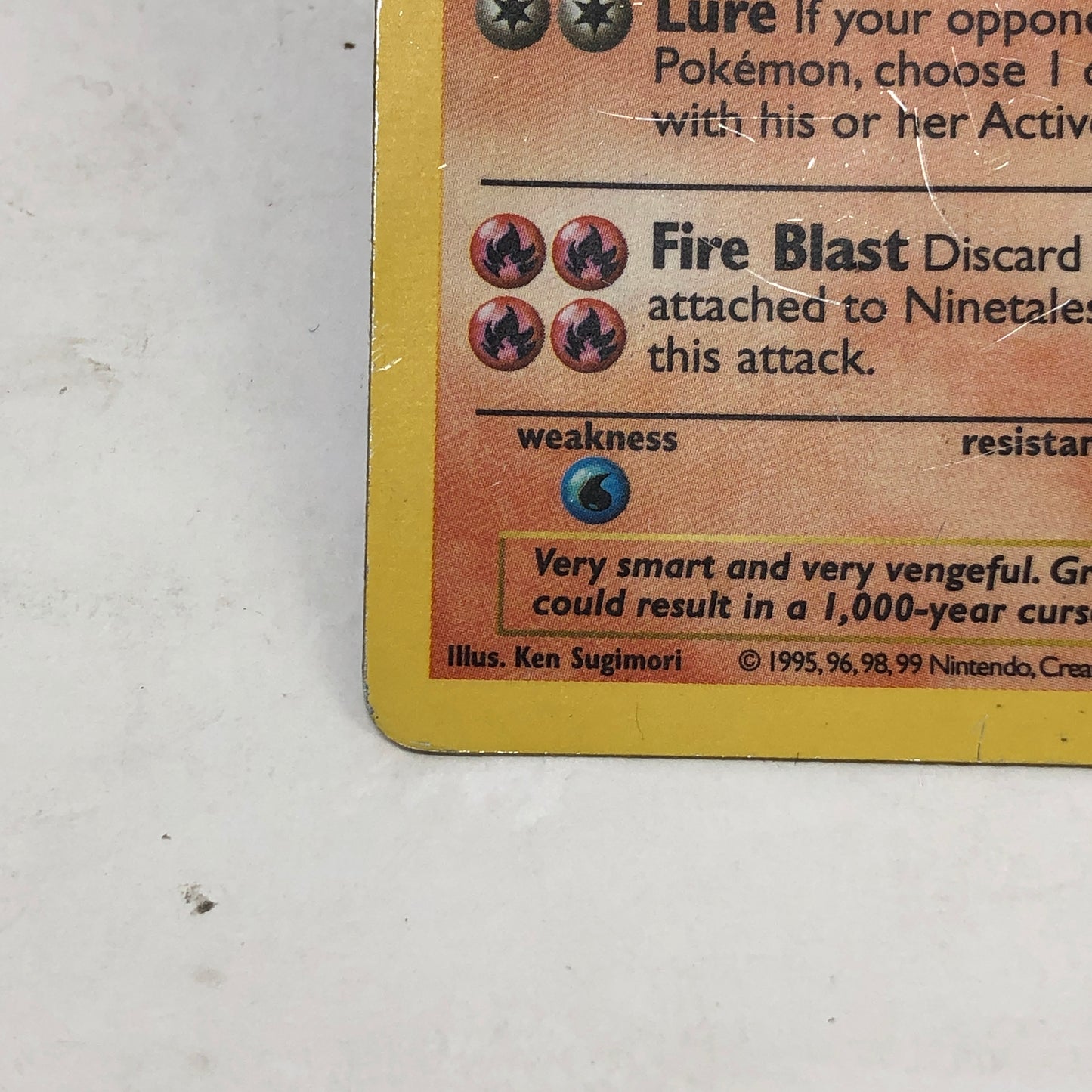 Pokémon TCG Base Set Ninetales (Shadowless) 12/102 Holo English