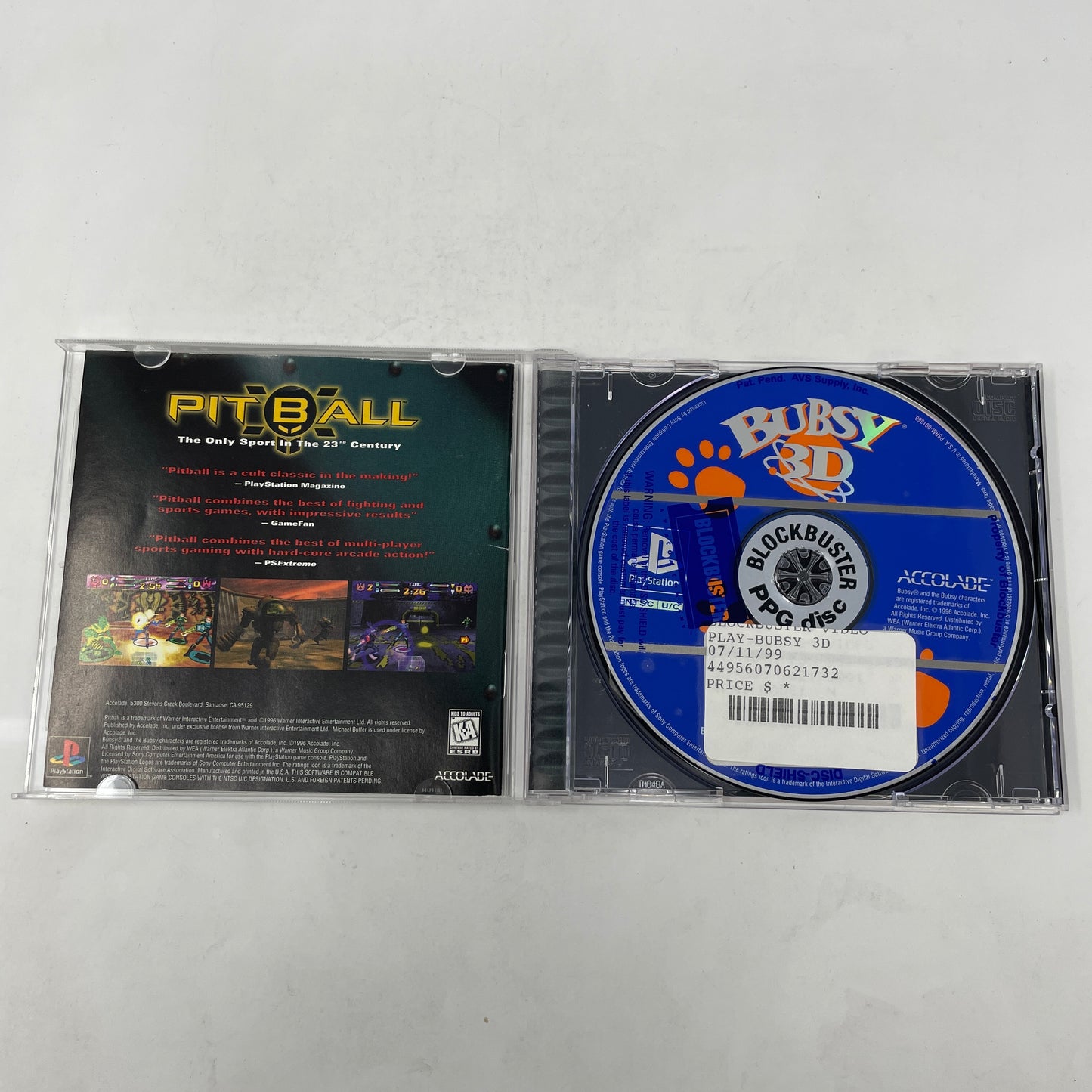 Bubsy 3D (Sony PlayStation 1 PS1, 1996)