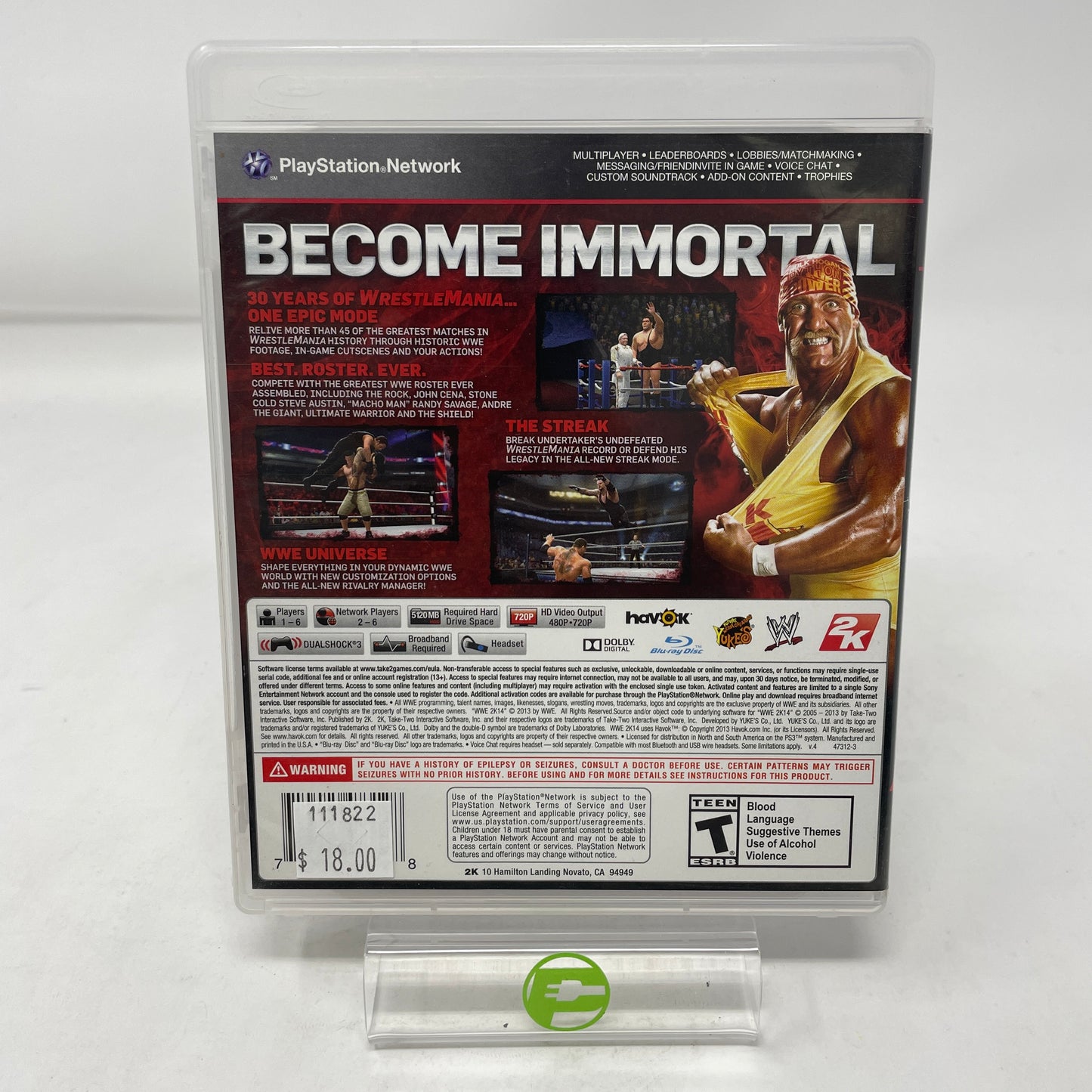 WWE 2K14 (Sony PlayStation 3 PS3, 2013)