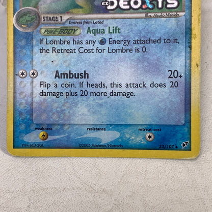 Pokémon TCG EX Deoxys Lombre [Reverse Holo] 33/107 Reverse Holo English