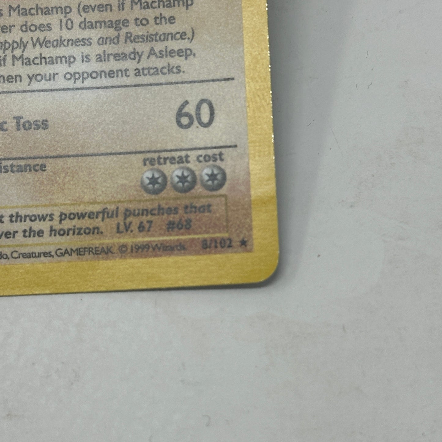 Pokémon TCG Base Set Machamp (1st Edition) (Shadowless) 8/102 Holo English