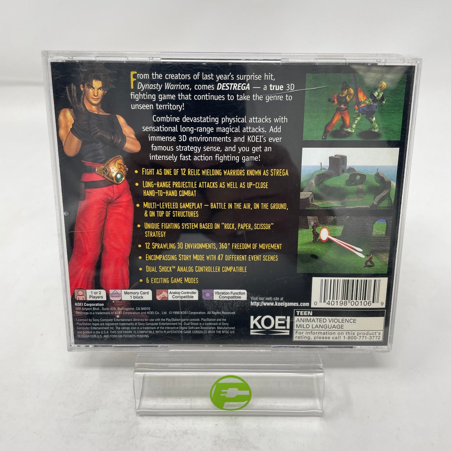 Destrega (Sony PlayStation 1 PS1, 1999)