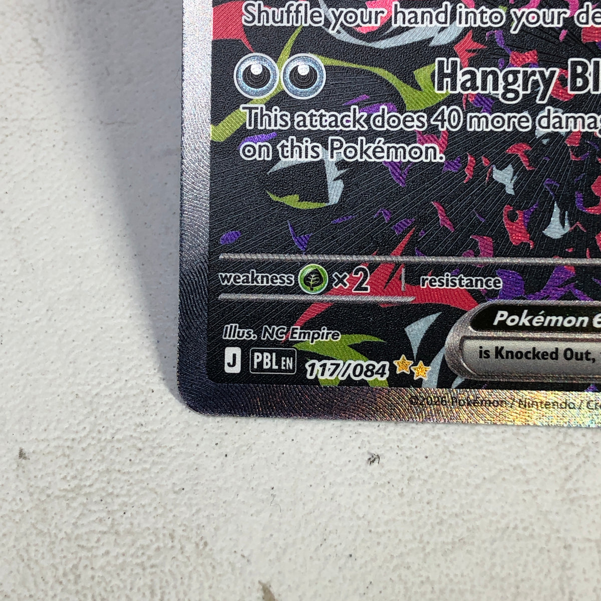 Pokémon TCG Pitch Black Morpeko ex 117/084 Holo English