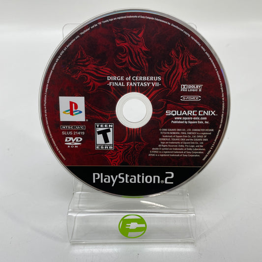Final Fantasy VII Dirge of Cerberus (Sony PlayStation 2 PS2, 2006) Disc Only