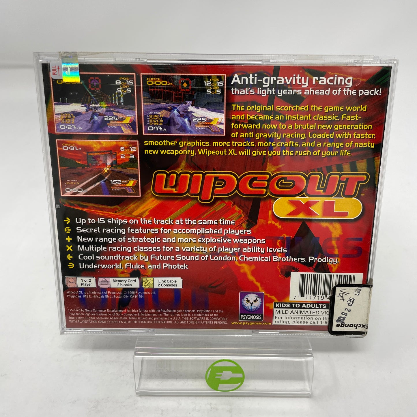 Wipeout XL (Sony PlayStation 1 PS1, 1996)