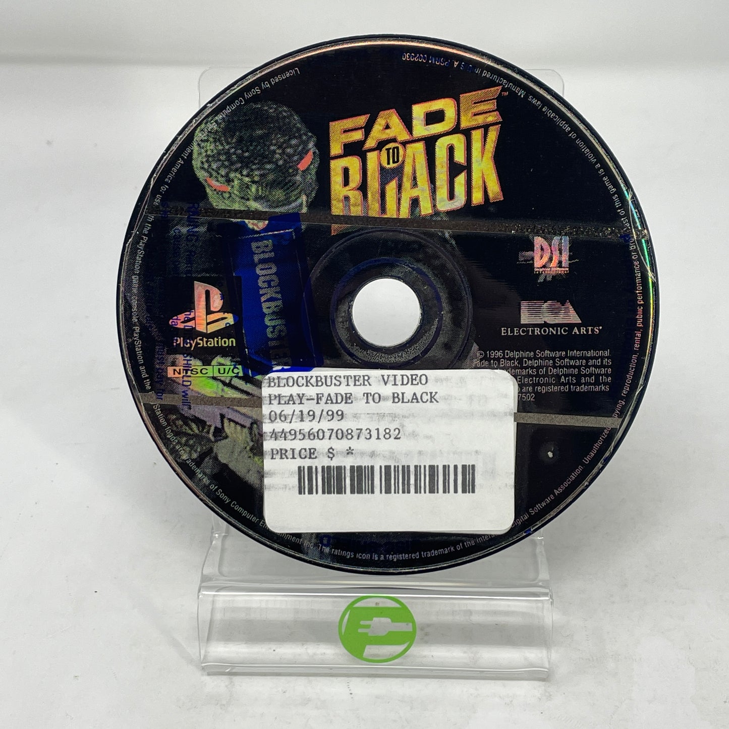 Fade to Black (Sony PlayStation 1 PS1, 1996) Disc Only