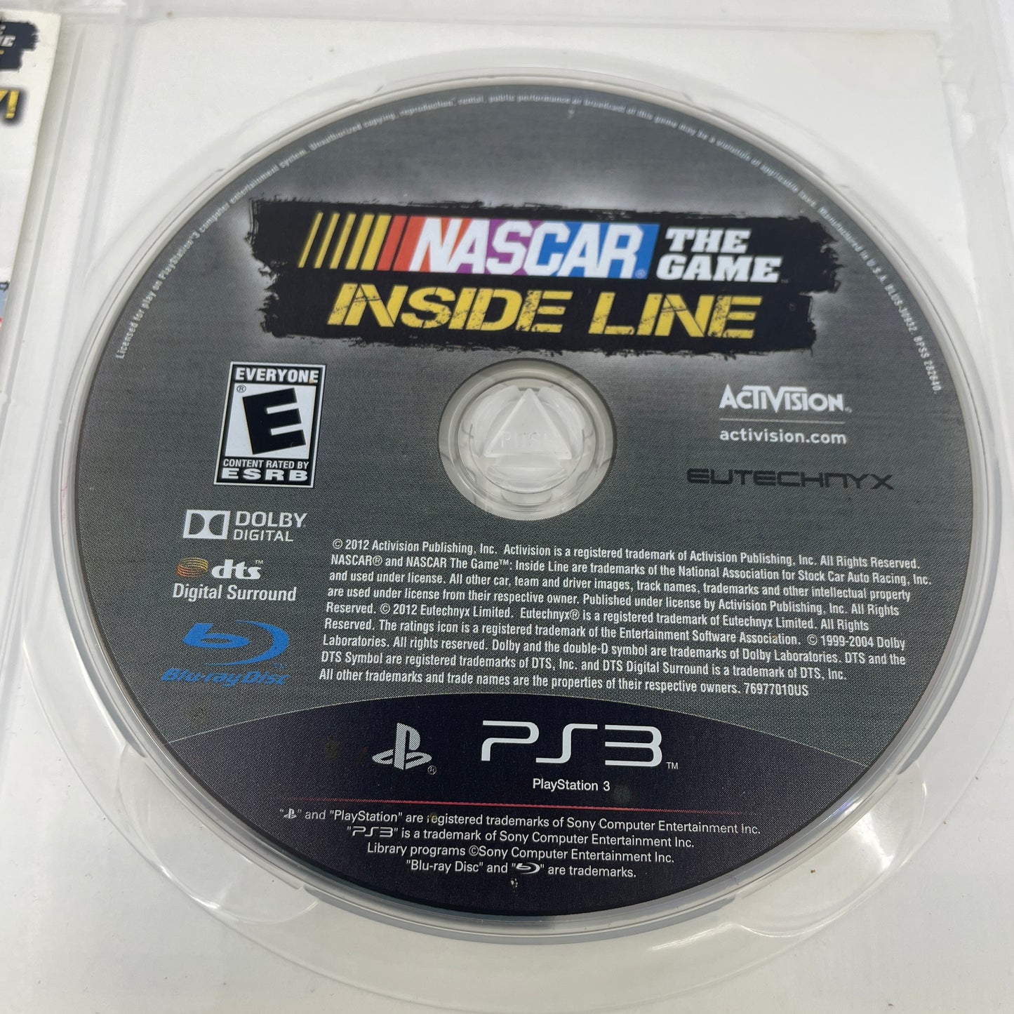 NASCAR The Game: Inside Line (Sony PlayStation 3 PS3, 2012)
