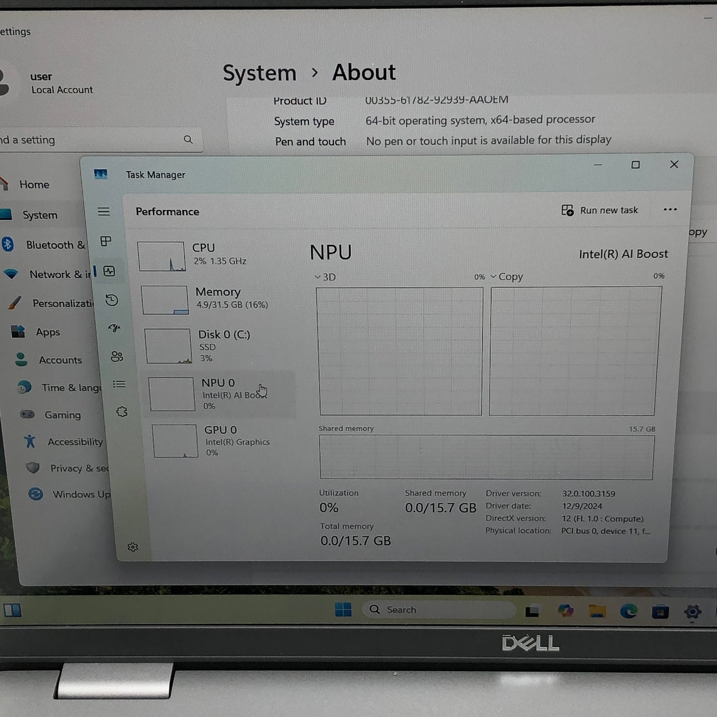 Dell Latitude 5550 15.6" Ultra 5 135U 1.6GHz 32GB RAM 512GB SSD