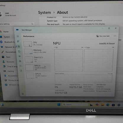Dell Latitude 5550 15.6" Ultra 5 135U 1.6GHz 32GB RAM 512GB SSD