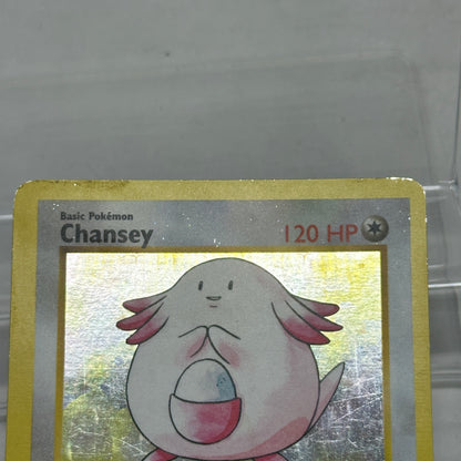 Pokémon TCG Base Set Chansey (Shadowless) 3/102 Holo English