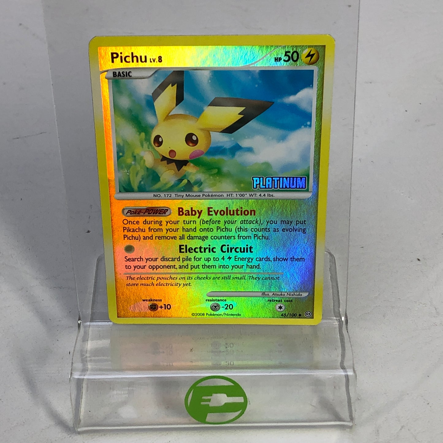 Pokémon TCG Stormfront Pichu 45 Holo English