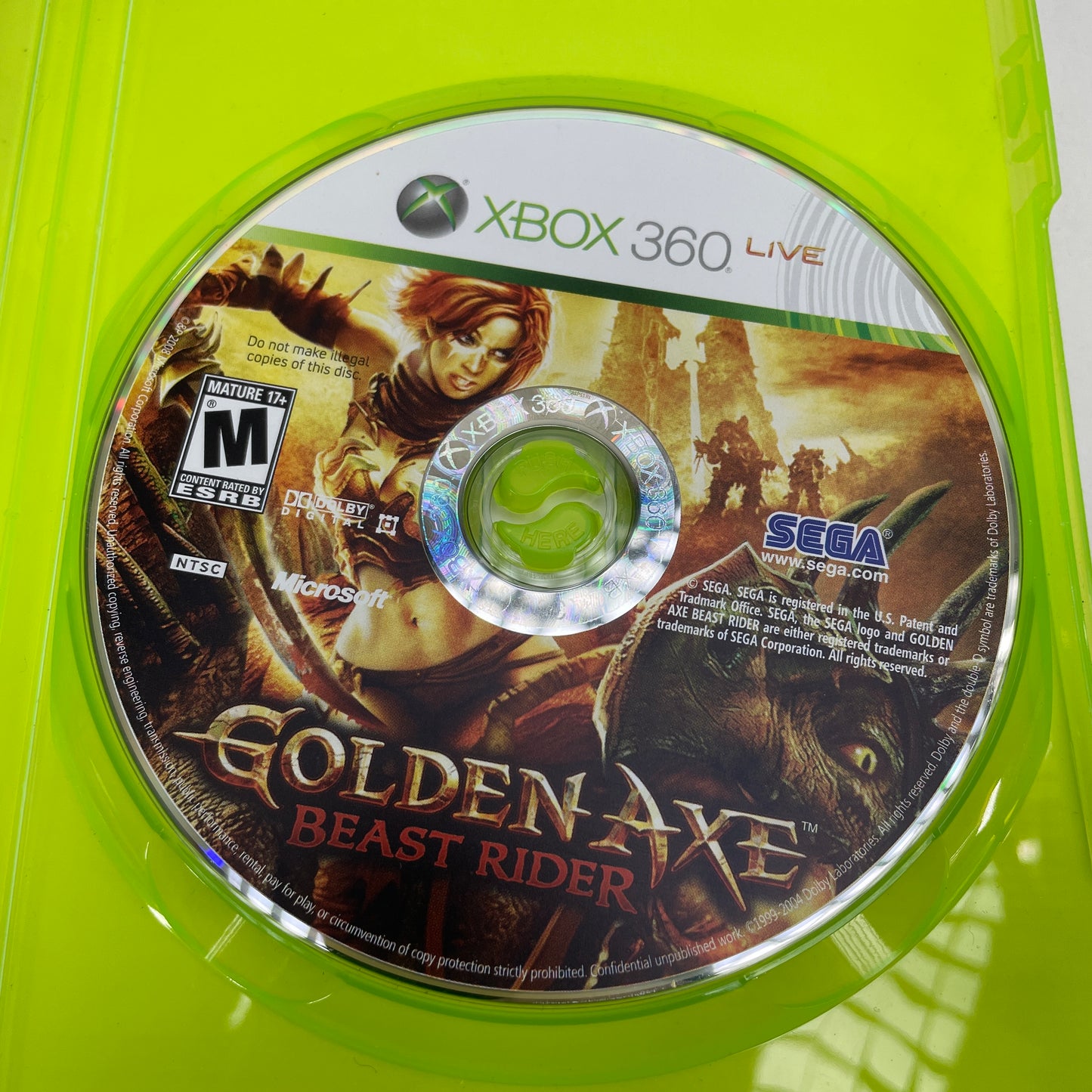 Golden Axe Beast Rider (Microsoft Xbox 360, 2008)