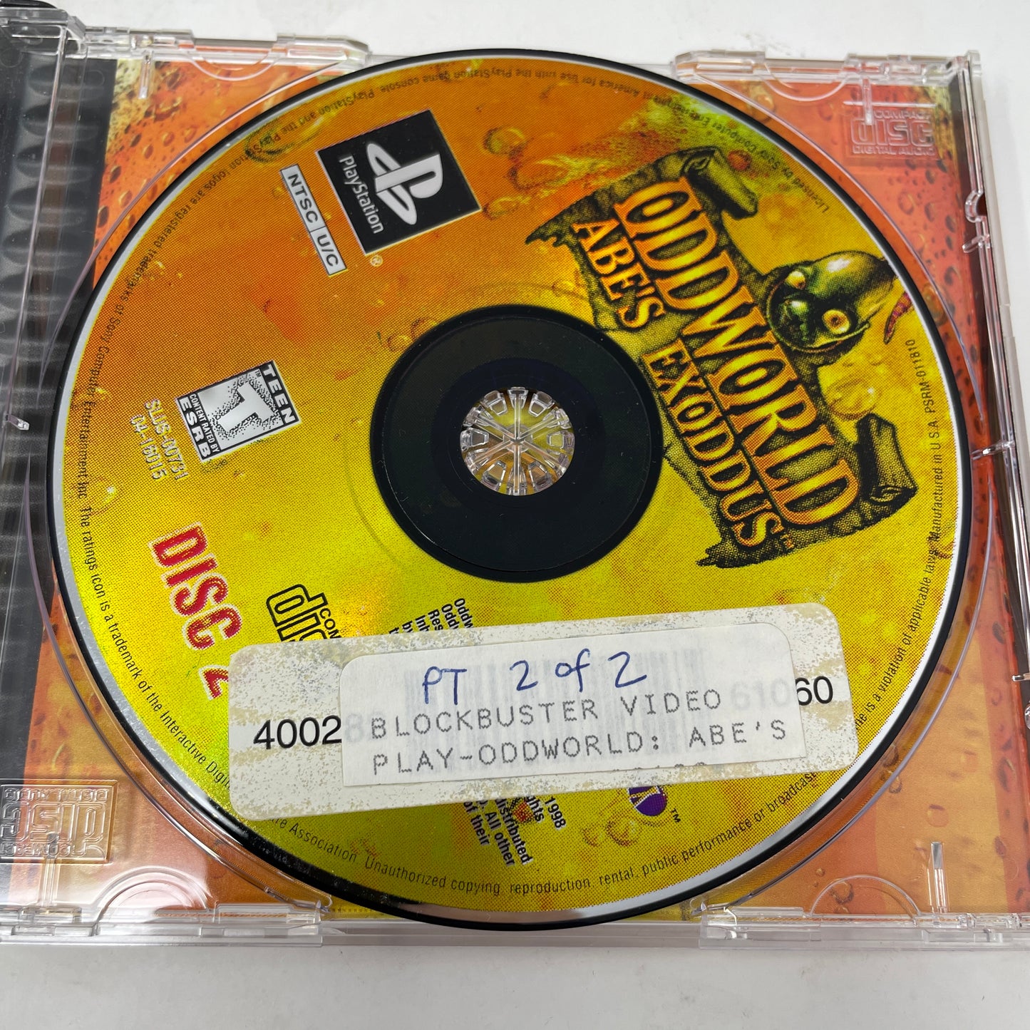 Oddworld Abes Exoddus (Sony PlayStation 1 PS1, 1998)