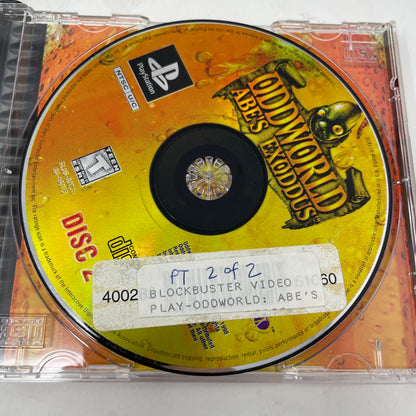 Oddworld Abes Exoddus (Sony PlayStation 1 PS1, 1998)