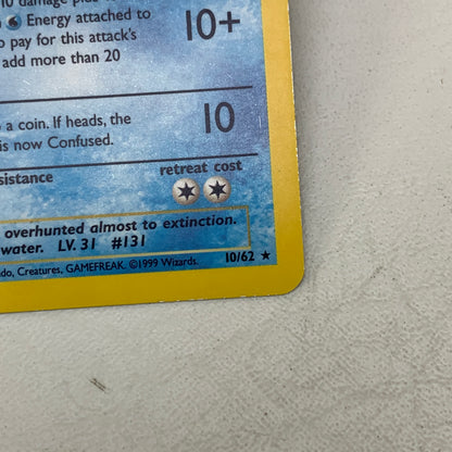 Pokémon TCG Fossil Lapras 10/62 Holo English