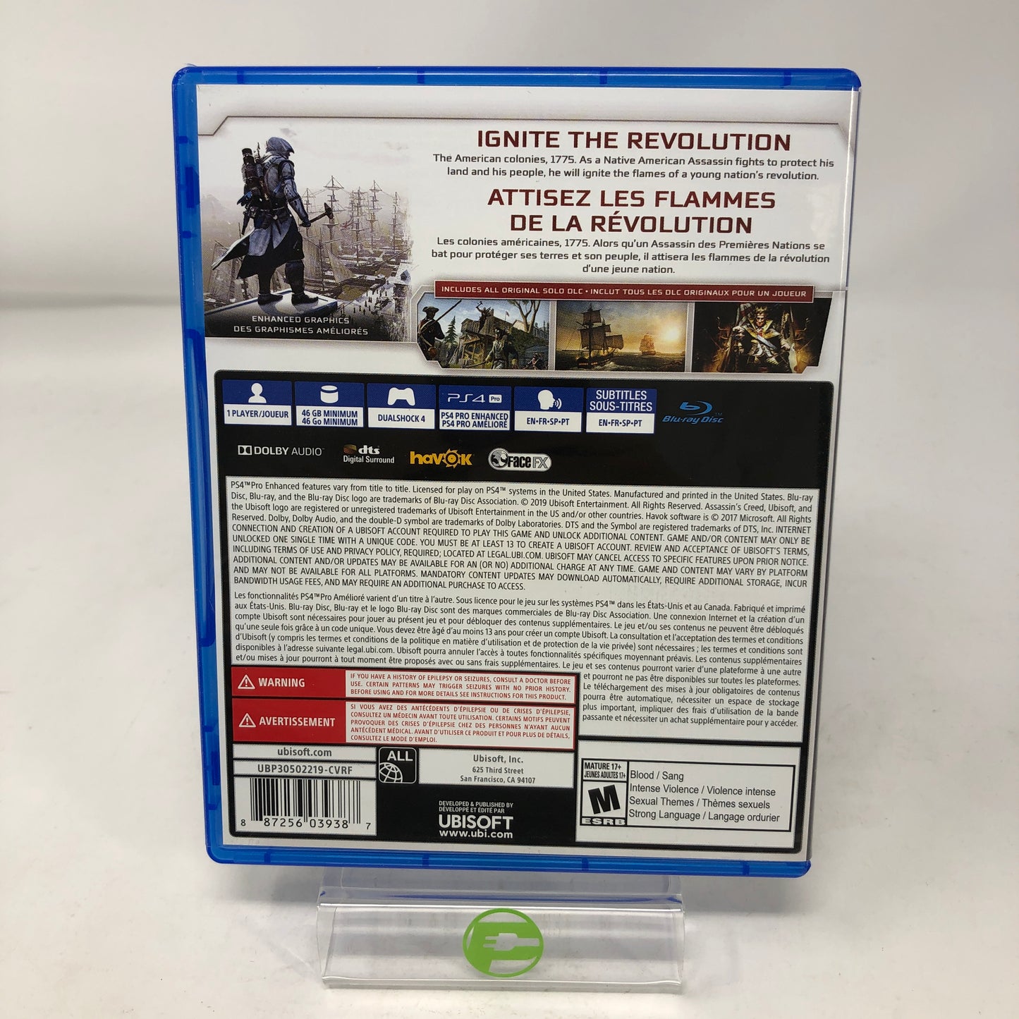 Assassin's Creed III Remastered (Sony PlayStation 4 PS4, 2019)