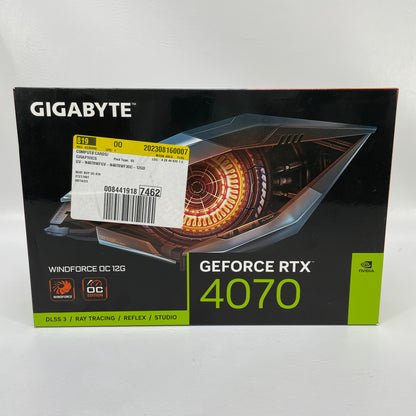New Gigabyte GeForce RTX 4070 12GB GDDR6X Graphics Card GV-N4070WF3OC-12GD