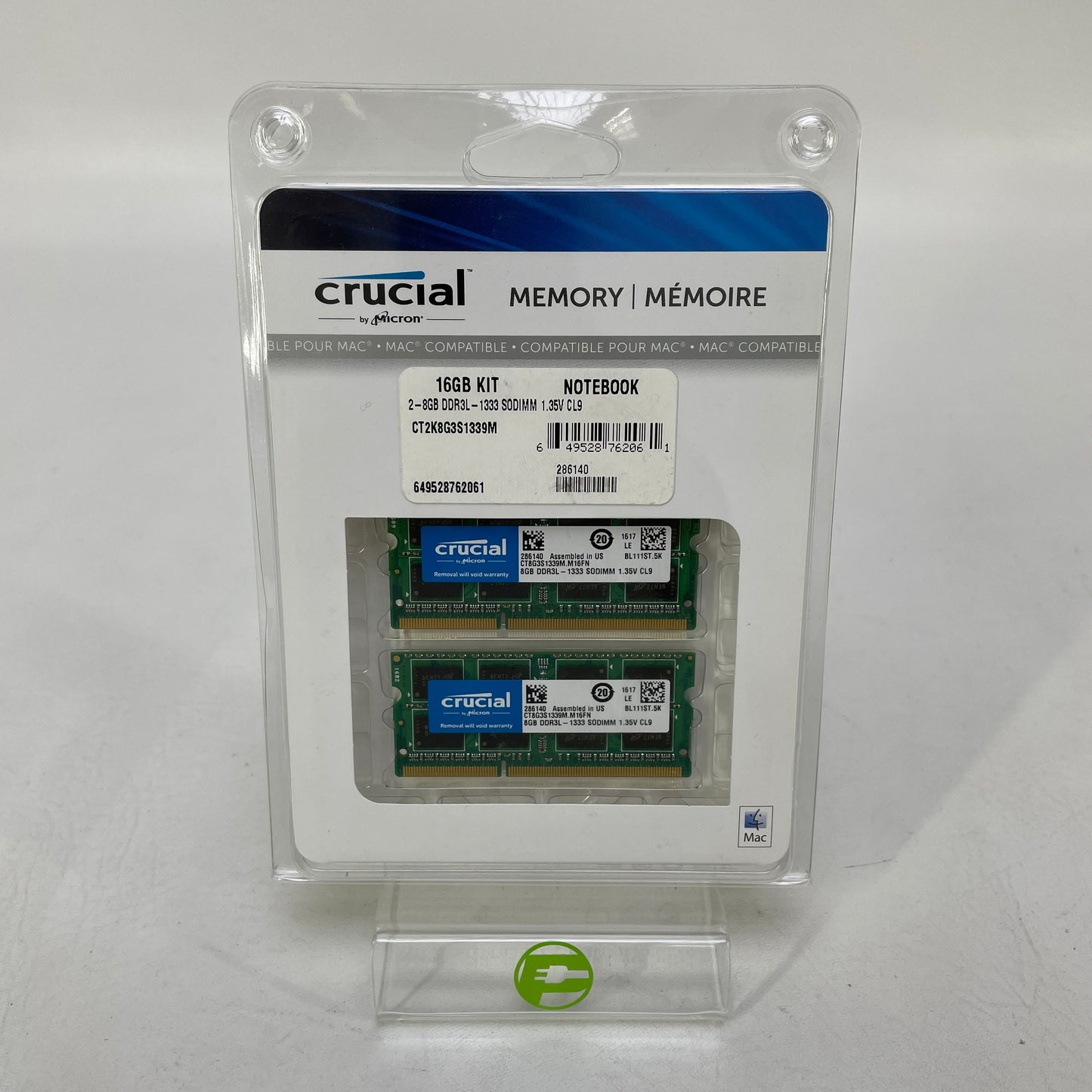 New Crucial 16GB (2x8GB) RAM DDR3 1333MHz CT2K8G3S1339M