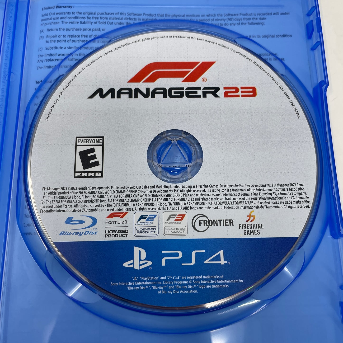 F1 Manager 23 (Sony PlayStation 4 PS4, 2023)