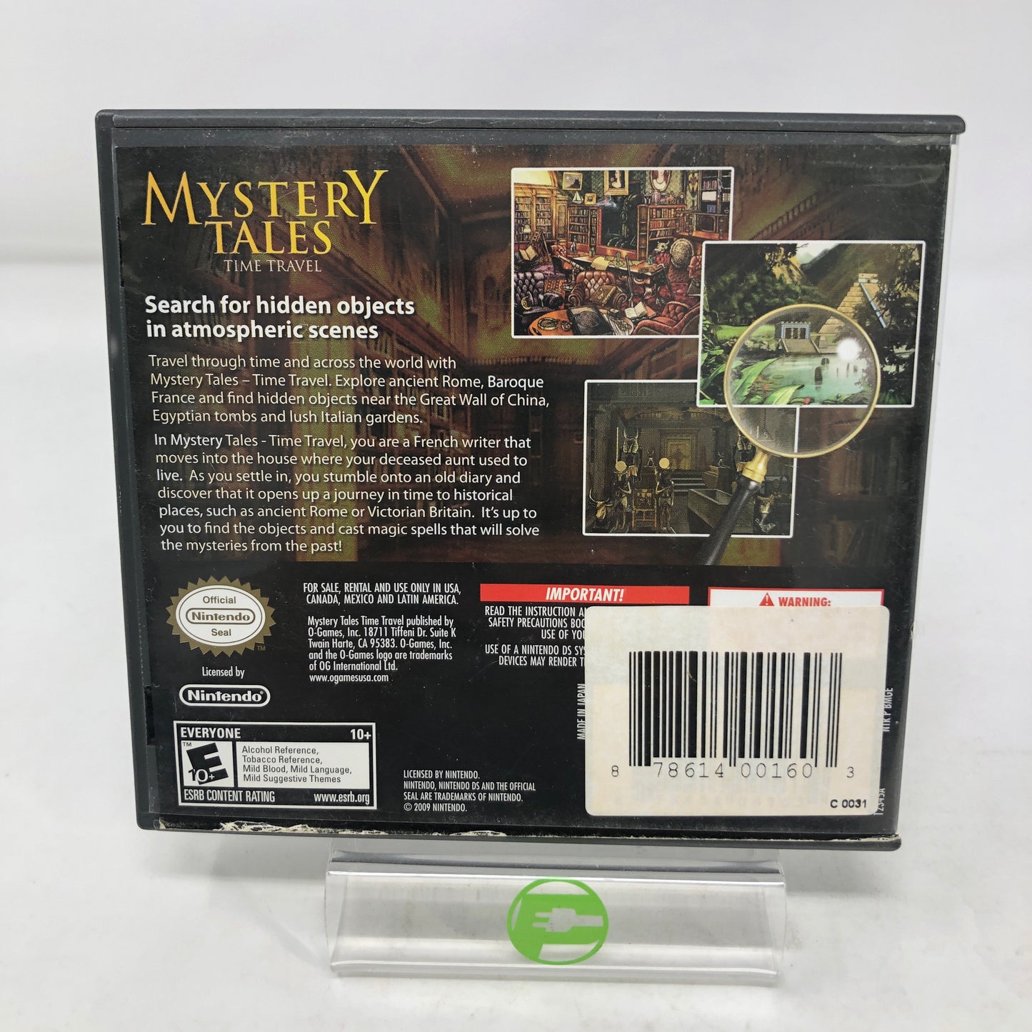 Mystery Tales: Time Travel (Nintendo DS, 2010)
