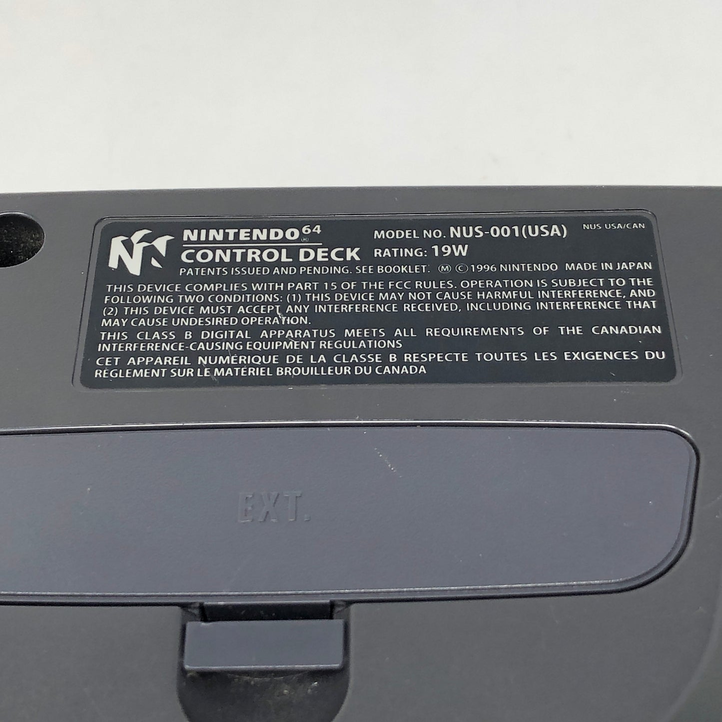 Nintendo 64 N64 Video Game Console NUS-001 Gray