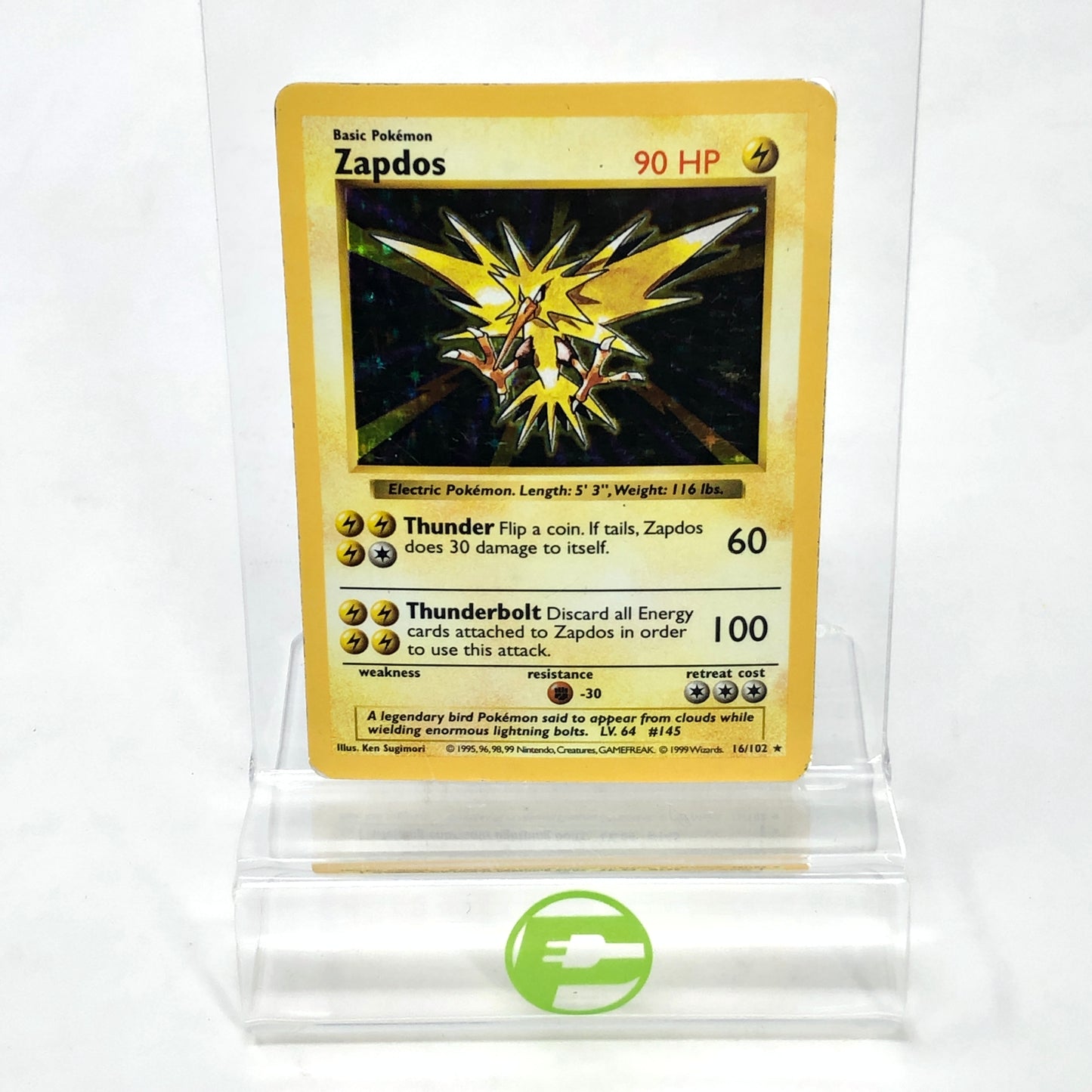Pokémon TCG Base Set Zapdos 16 English