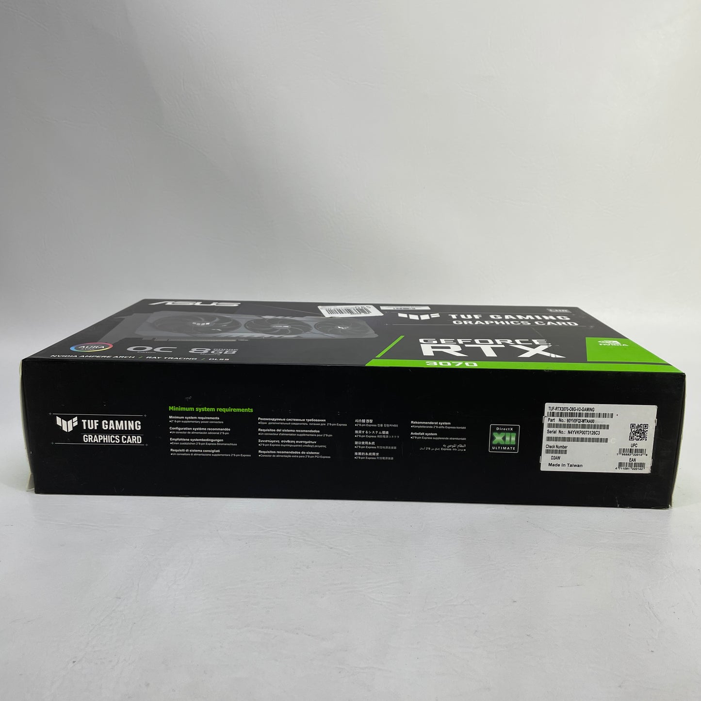 New Asus GeForce RTX 3070 8GB GDDR6 Graphics Card TUF-RTX3070-08G-V2-GAMING