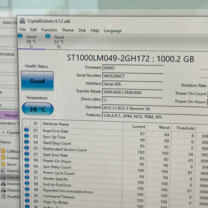 Intel 2280mm SSDSCKKF256G8 256GB M.2 SATA SSD 0KGH8K