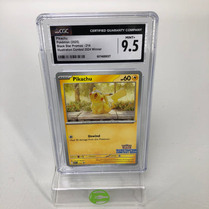 Pokémon TCG Graded 9.5 Pikachu #214 English