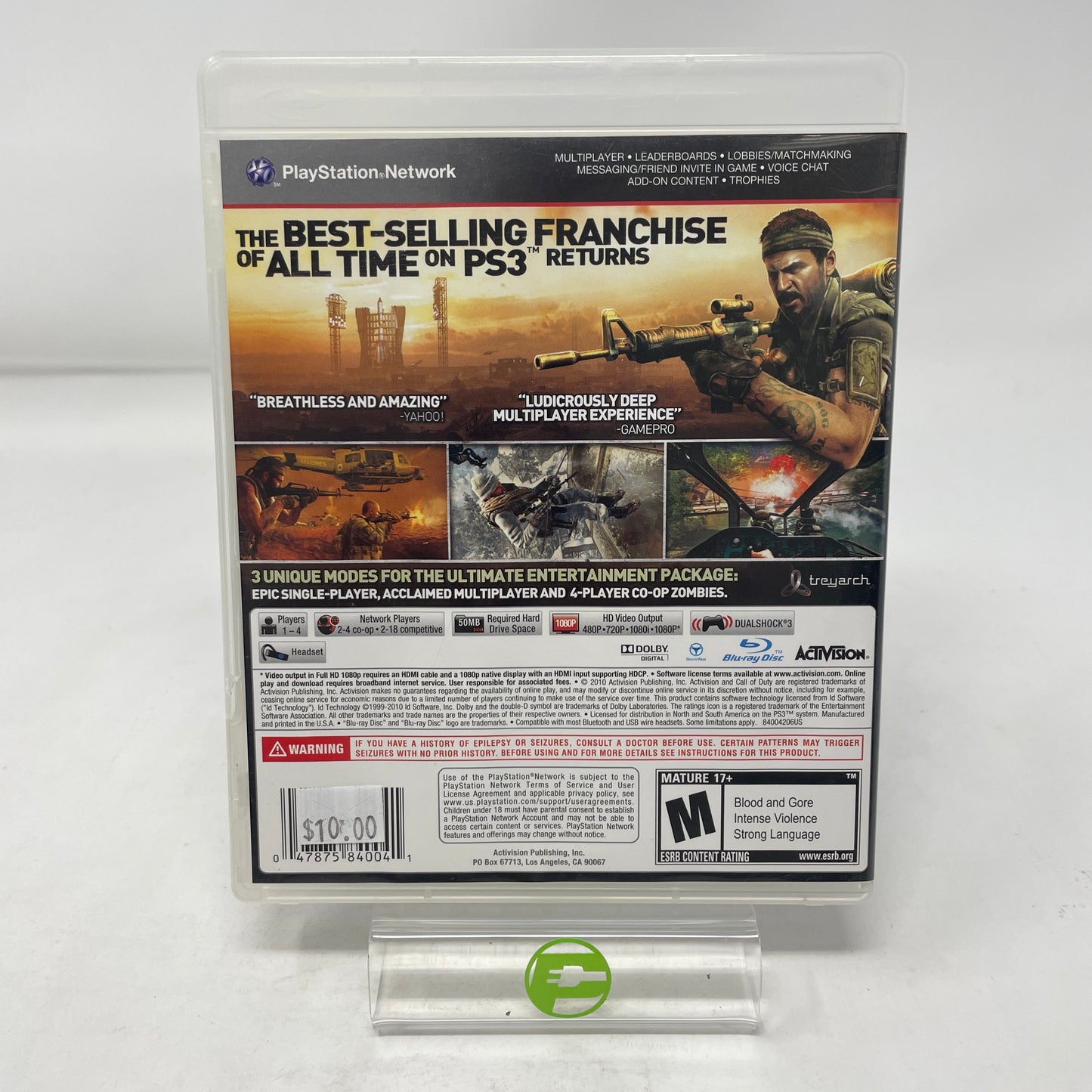 Call of Duty Black Ops (Sony PlayStation 3 PS3, 2010)