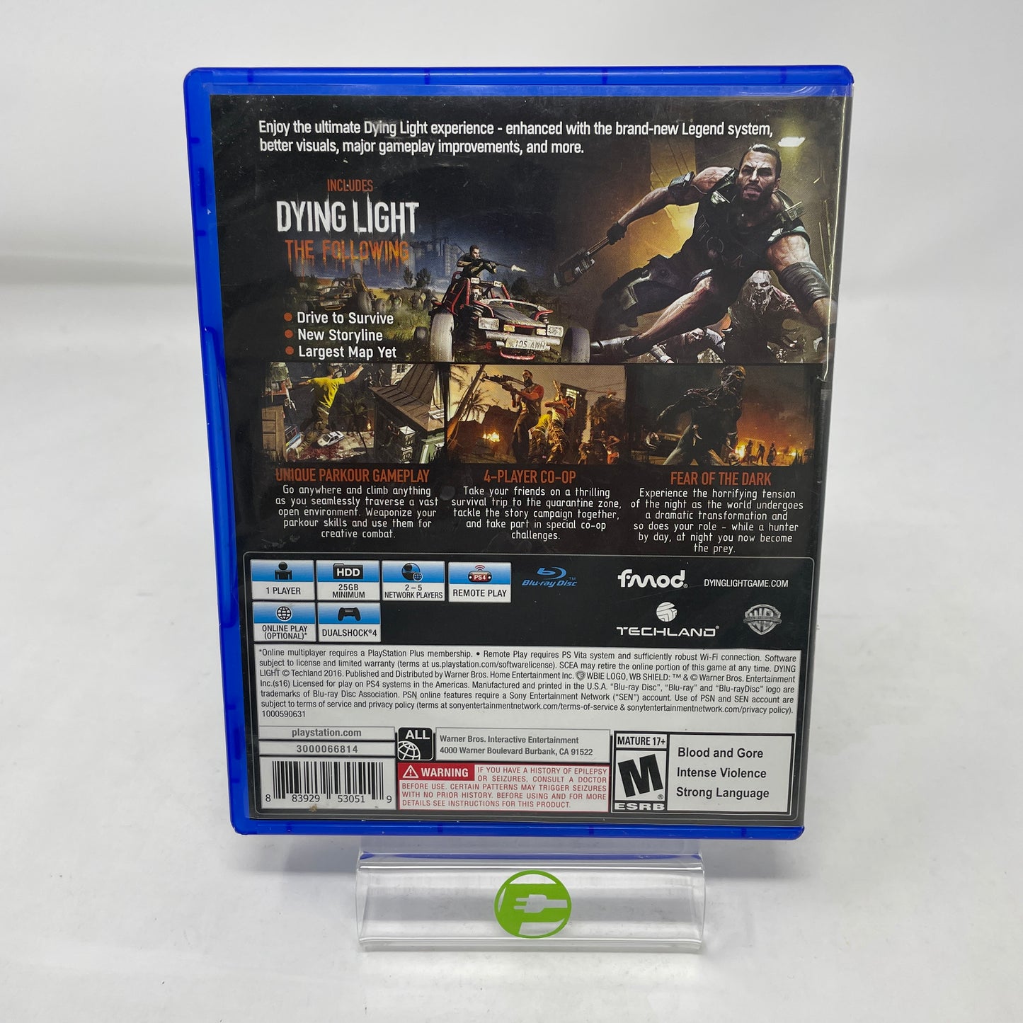 Dying Light The Following Enhanced Edition (Sony PlayStation 4 PS4, 2016)