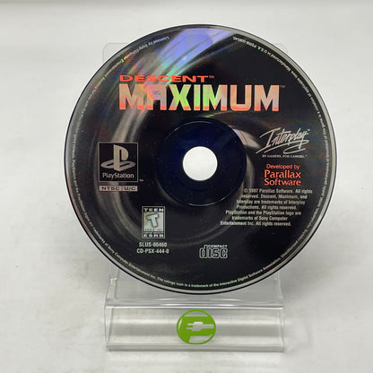 Descent Maximum (Sony PlayStation 1 PS1, 1997) Disc Only