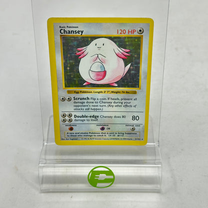Pokémon TCG Base Set Chansey (Shadowless) 3/102 Holo English