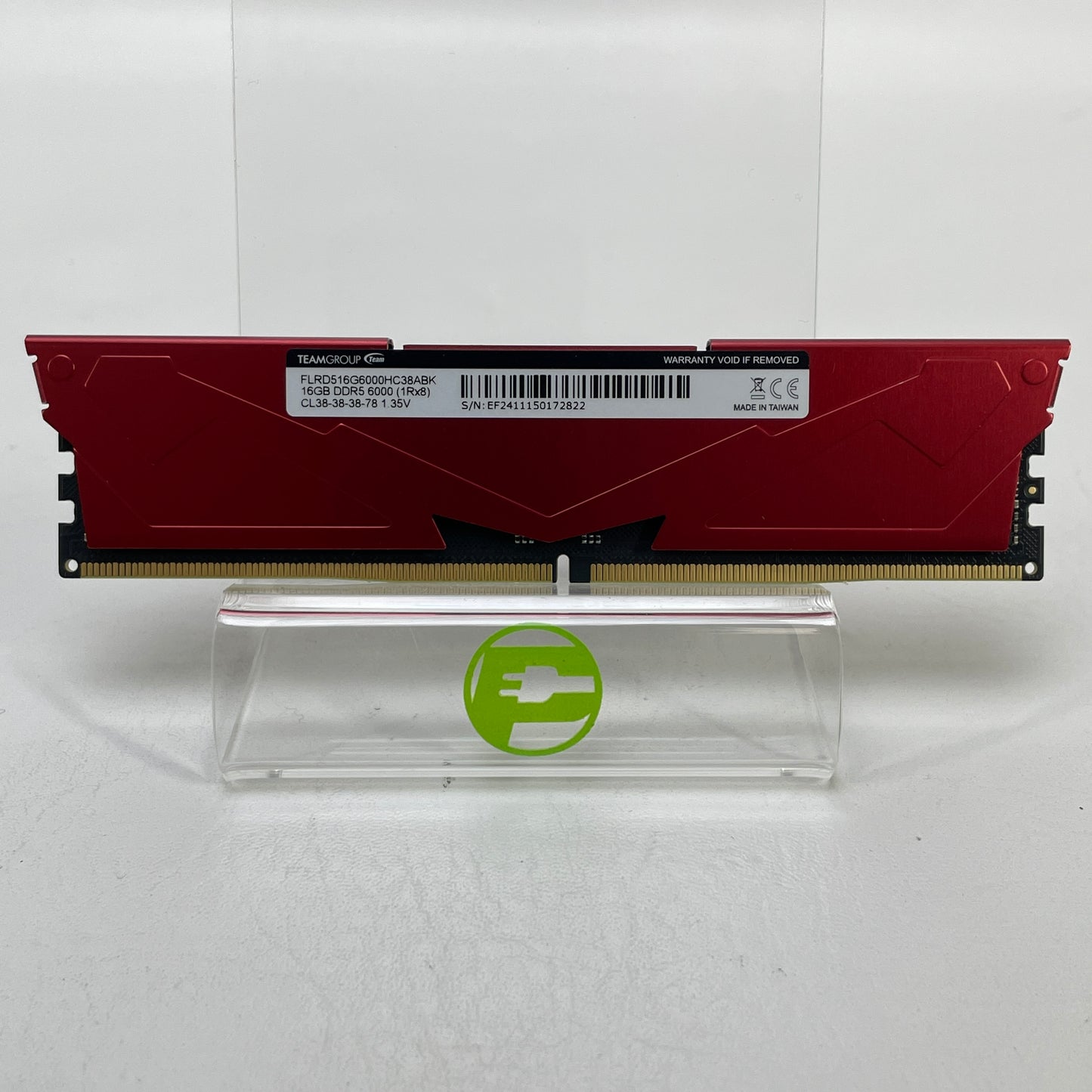 Team T-Force Vulcan 16GB (1x16GB) RAM DDR5 6000MT/s FLRD516G600HC38ABK