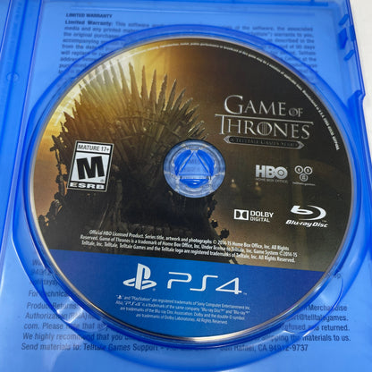 Game of Thrones A Telltale Games Series (Sony PlayStation 4 PS4, 2015)