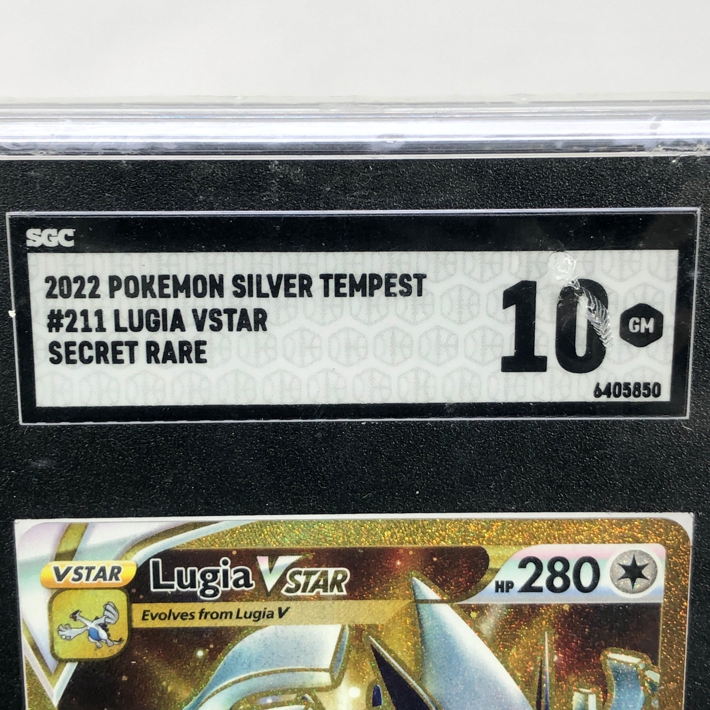 Pokémon TCG Sword & Shield-Silver Tempest Lugia VStar 211/195  English SGC 10