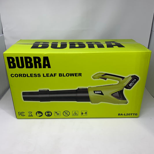 New Bubra BA-L20TTG 21V Cordless Leaf Blower