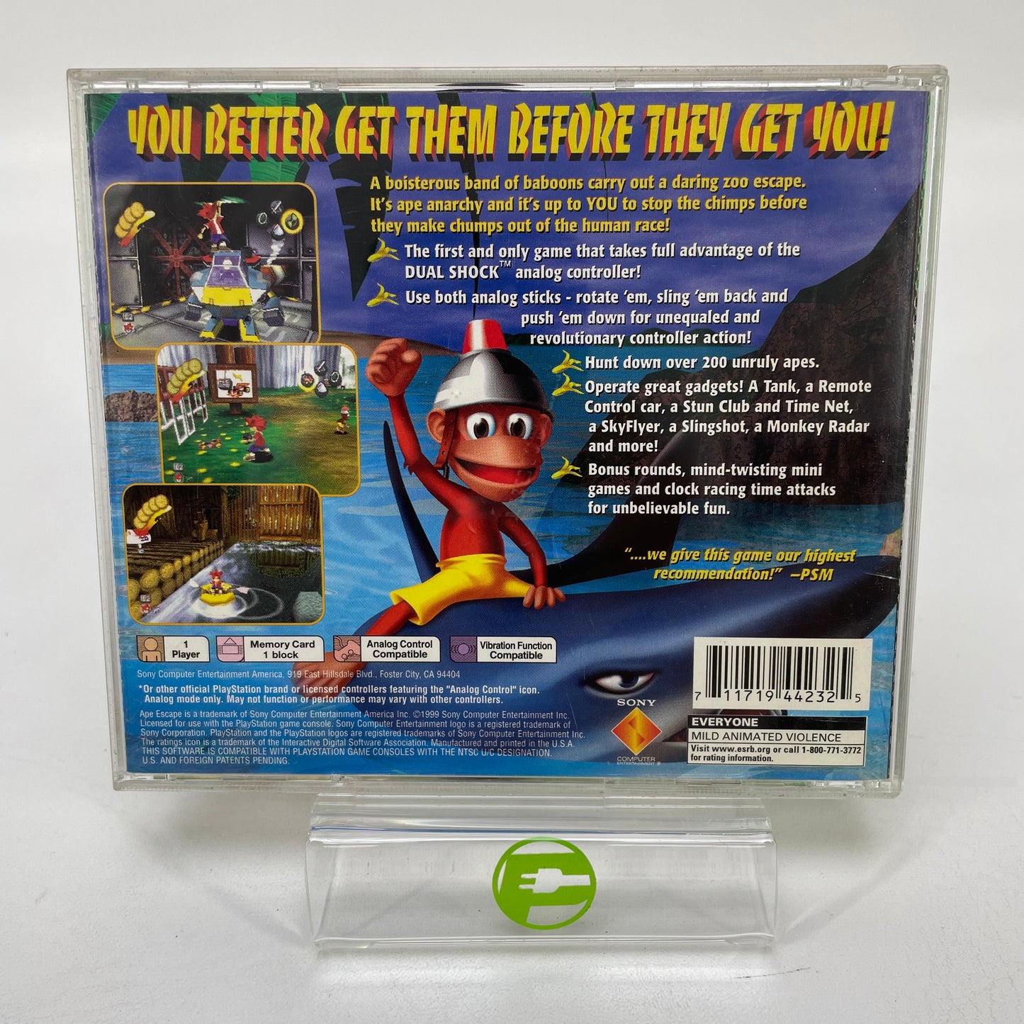 Ape Escape (Sony PlayStation 1 PS1, 1999)